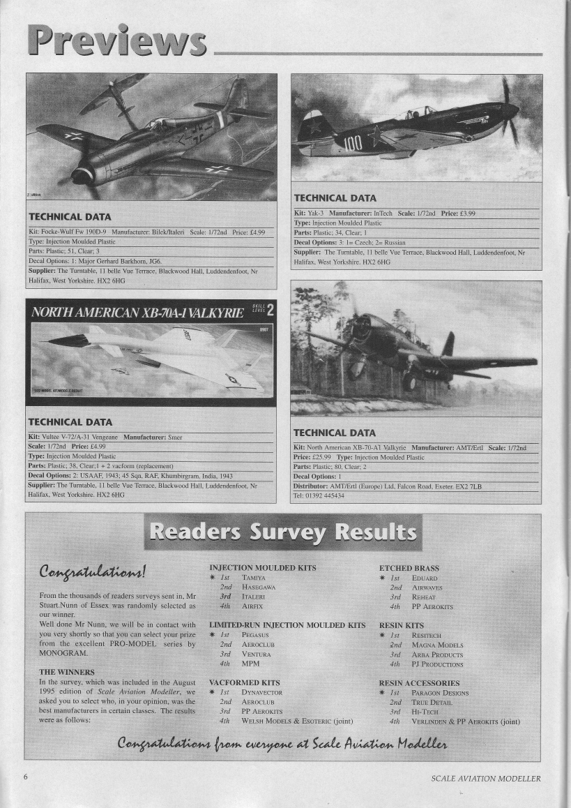 Scale Aviation Modeller International 1996-01